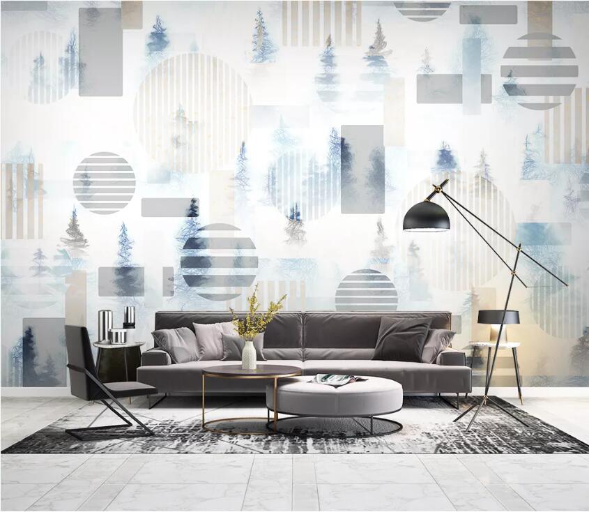 3D Round Stripe WC2603 Wall Murals