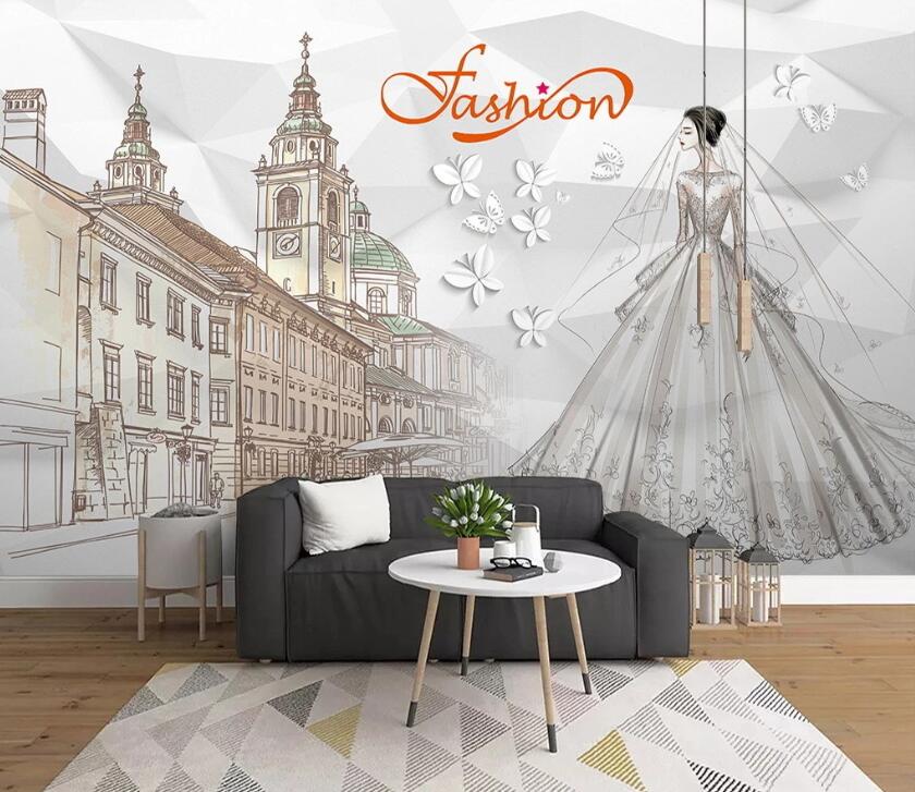 3D Castle Wedding WC65 Wall Murals Wallpaper AJ Wallpaper 2