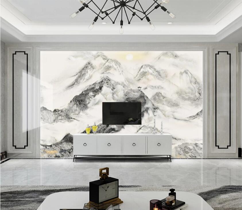 3D Abstract Mountain Peak WC49 Wall Murals Wallpaper AJ Wallpaper 2