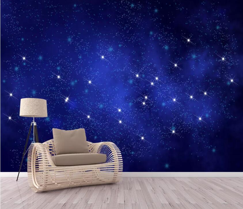 3D Blue Starry Sky WC2481 Wall Murals