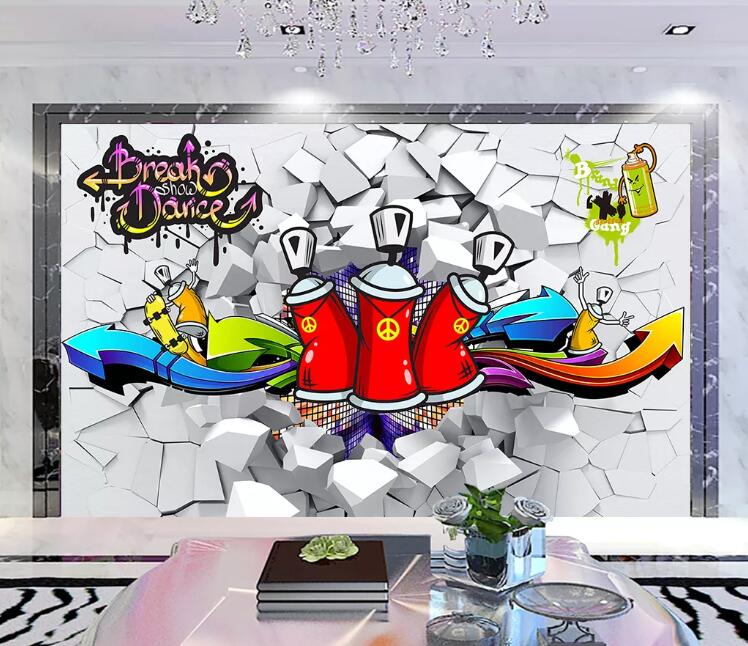 3D Red Cola Bottle WC03 Wall Murals Wallpaper AJ Wallpaper 2