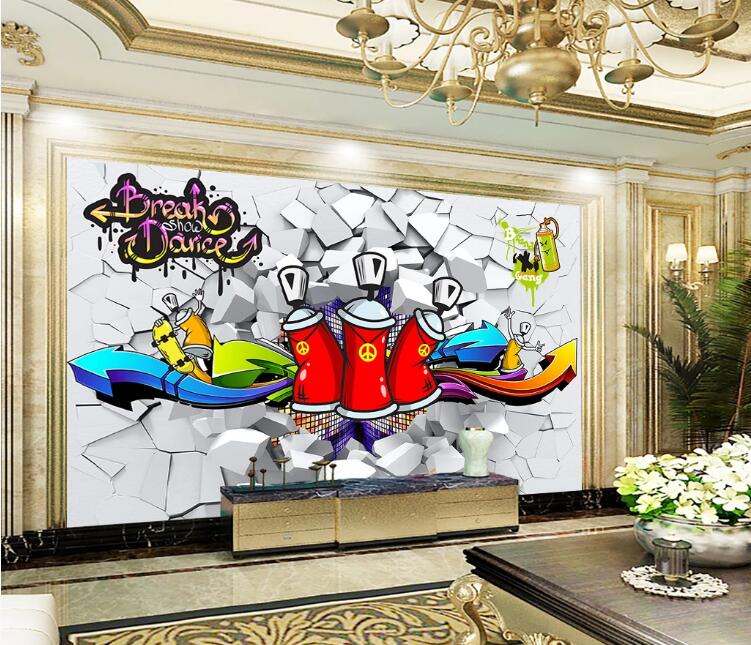 3D Red Cola Bottle WC03 Wall Murals Wallpaper AJ Wallpaper 2