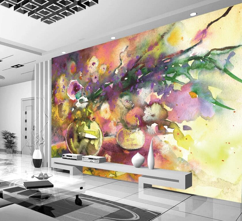 3D Vase Graffiti WC76 Wall Murals Wallpaper AJ Wallpaper 2