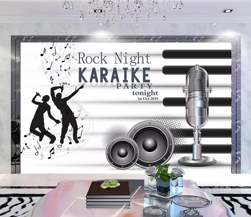 3D Music Dancing WC70 Wall Murals Wallpaper AJ Wallpaper 2