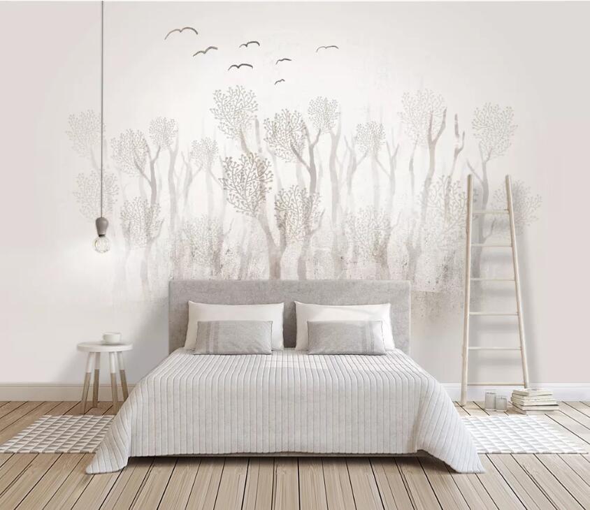 3D Misty Woods WC79 Wall Murals Wallpaper AJ Wallpaper 2
