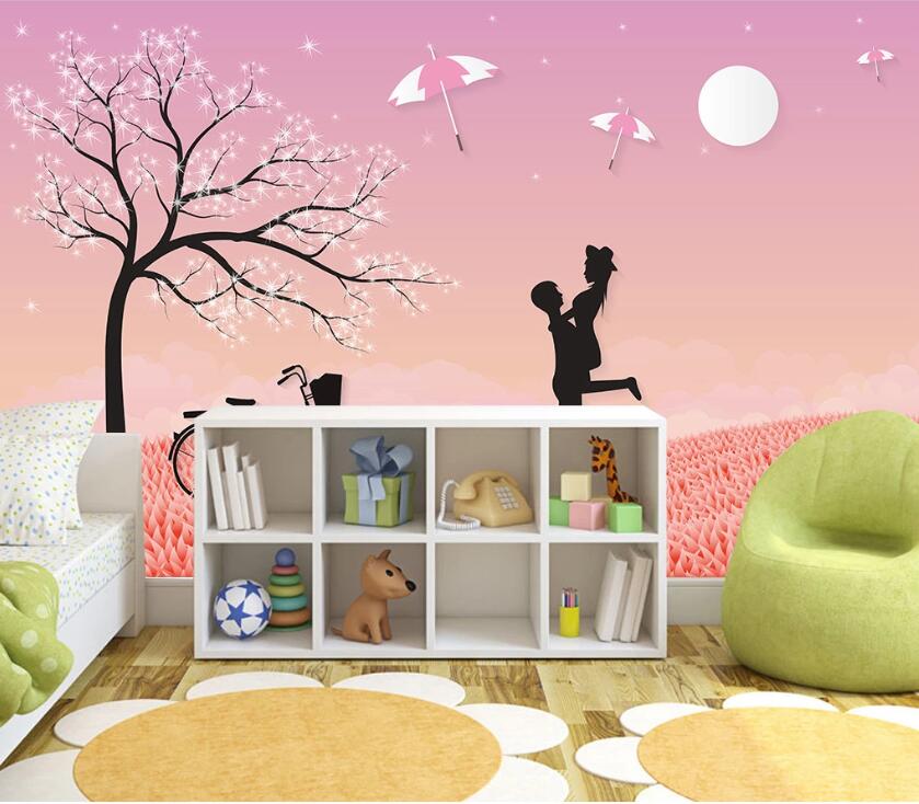 3D Love Story WC12 Wall Murals Wallpaper AJ Wallpaper 2