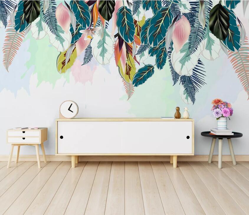 3D Colored Leaves WC81 Wall Murals Wallpaper AJ Wallpaper 2