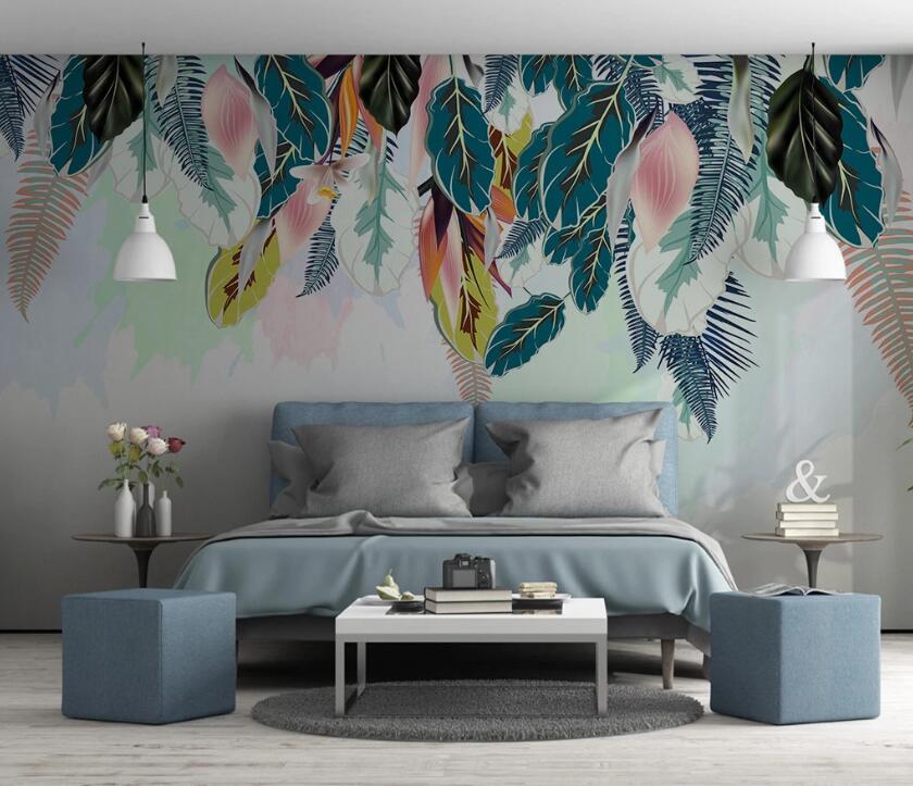 3D Colored Leaves WC81 Wall Murals Wallpaper AJ Wallpaper 2