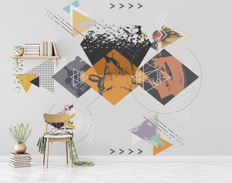 3D Diamond Pattern WC1627 Wall Murals