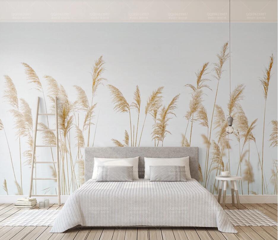 3D Reed Fluttering WC24 Wall Murals Wallpaper AJ Wallpaper 2
