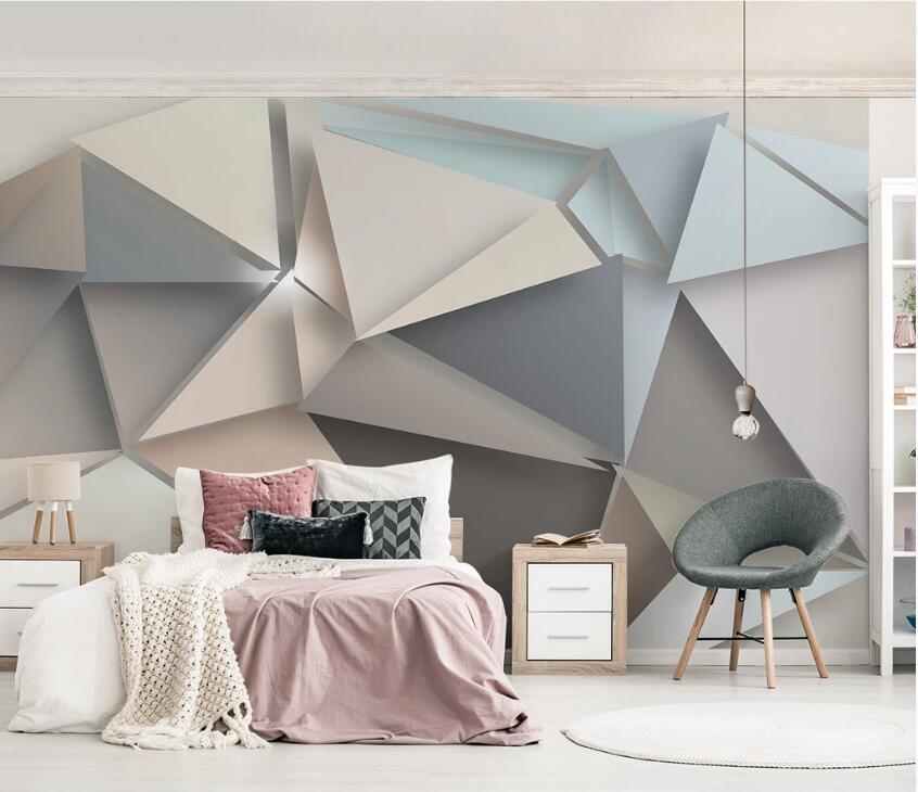3D Color Geometry WC59 Wall Murals Wallpaper AJ Wallpaper 2