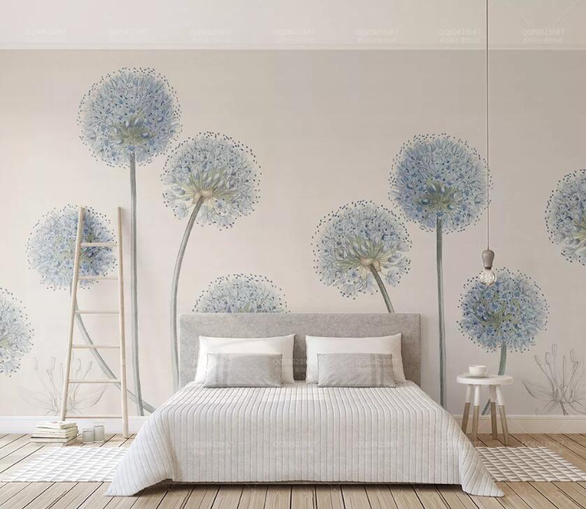 3D White Daisies WC44 Wall Murals Wallpaper AJ Wallpaper 2