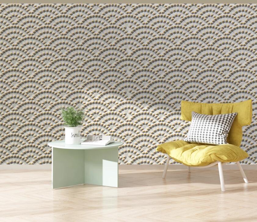 3D Fan Pattern WC91 Wall Murals Wallpaper AJ Wallpaper 2