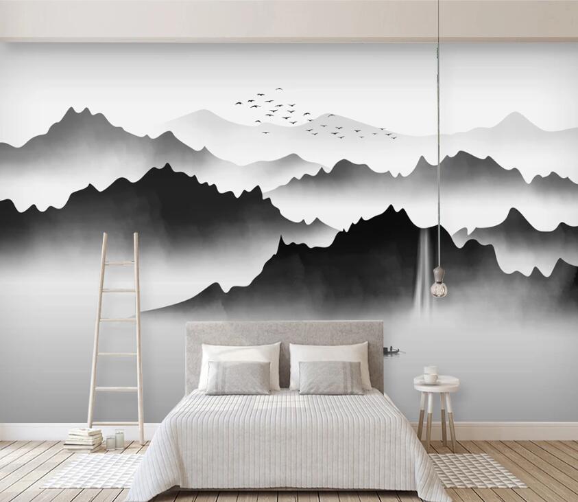 3D Misty Valley WC68 Wall Murals Wallpaper AJ Wallpaper 2