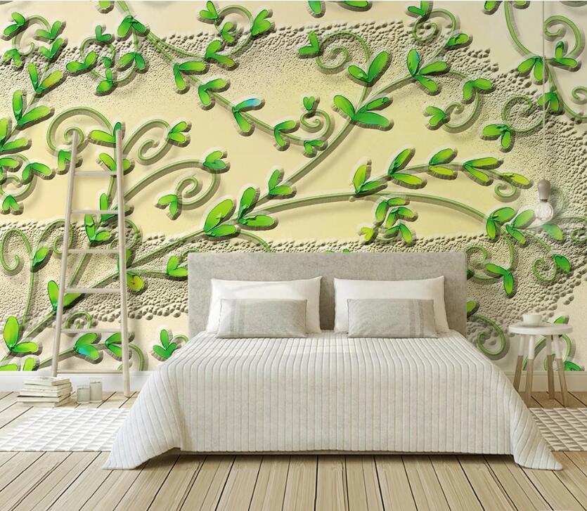 3D Carving Leaves WC63 Wall Murals Wallpaper AJ Wallpaper 2