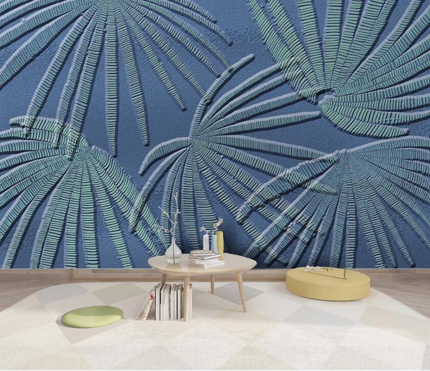 3D Carving Leaves WC60 Wall Murals Wallpaper AJ Wallpaper 2