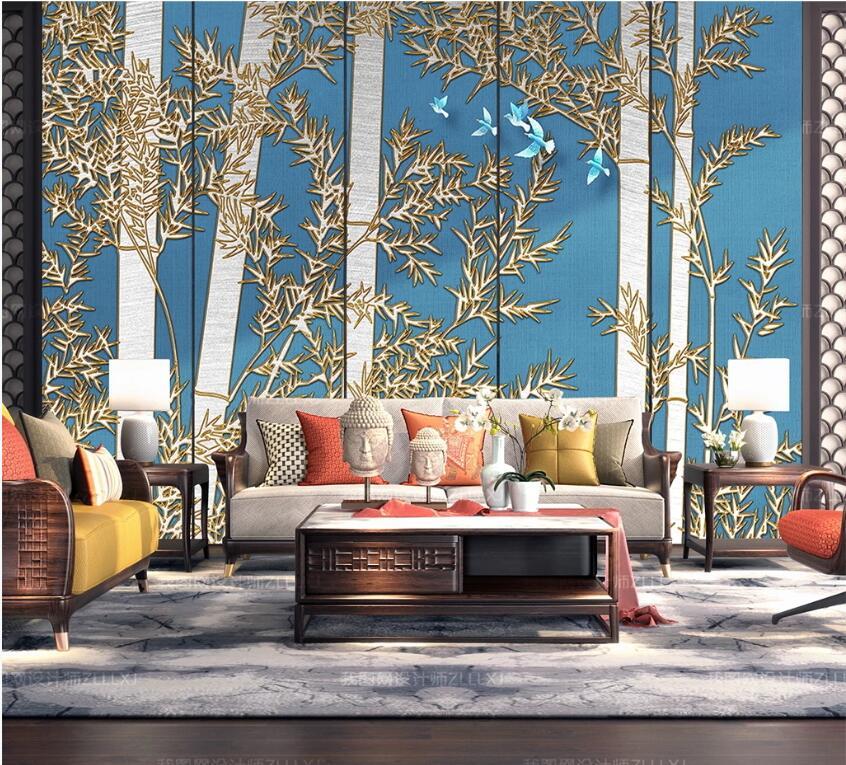 3D Bamboo Forest WC55 Wall Murals Wallpaper AJ Wallpaper 2