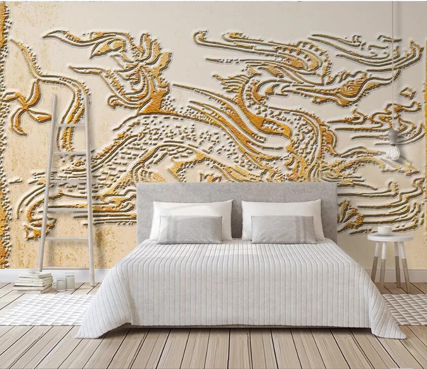 3D Carved Stripes WC47 Wall Murals Wallpaper AJ Wallpaper 2