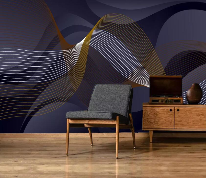 3D Colored Lines WC43 Wall Murals Wallpaper AJ Wallpaper 2