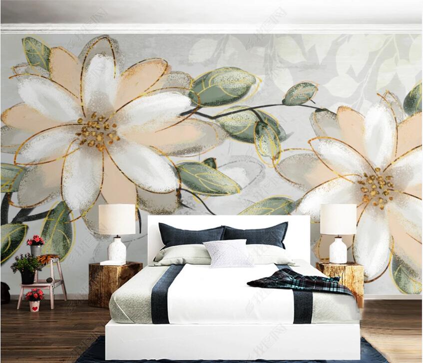 3D Pretty Flowers WC41 Wall Murals Wallpaper AJ Wallpaper 2