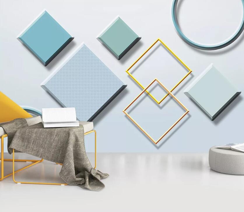 3D Colored Square WC29 Wall Murals Wallpaper AJ Wallpaper 2