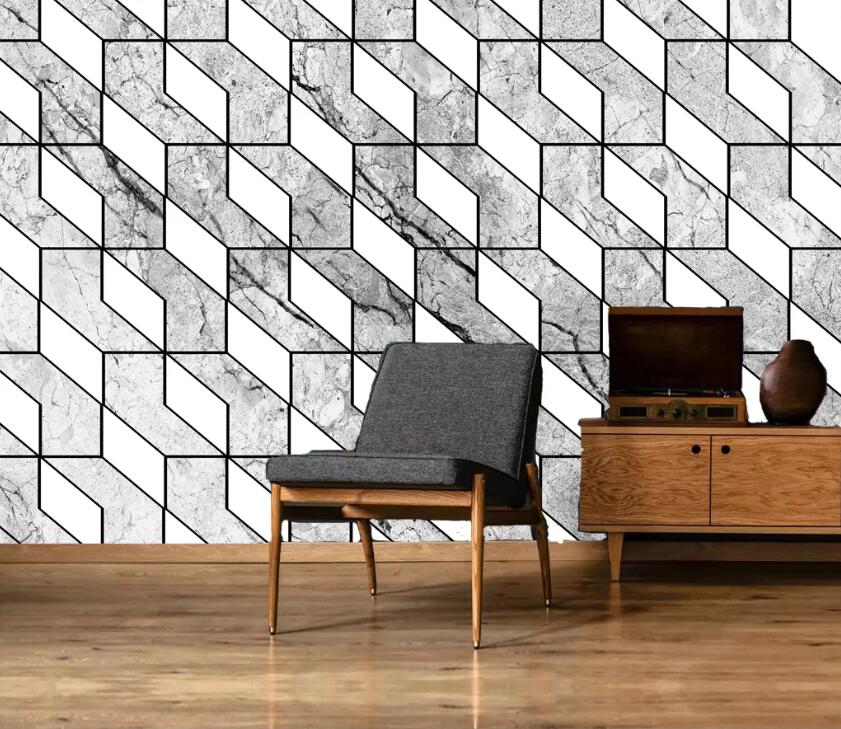 3D Geometric Patterns WC21 Wall Murals Wallpaper AJ Wallpaper 2