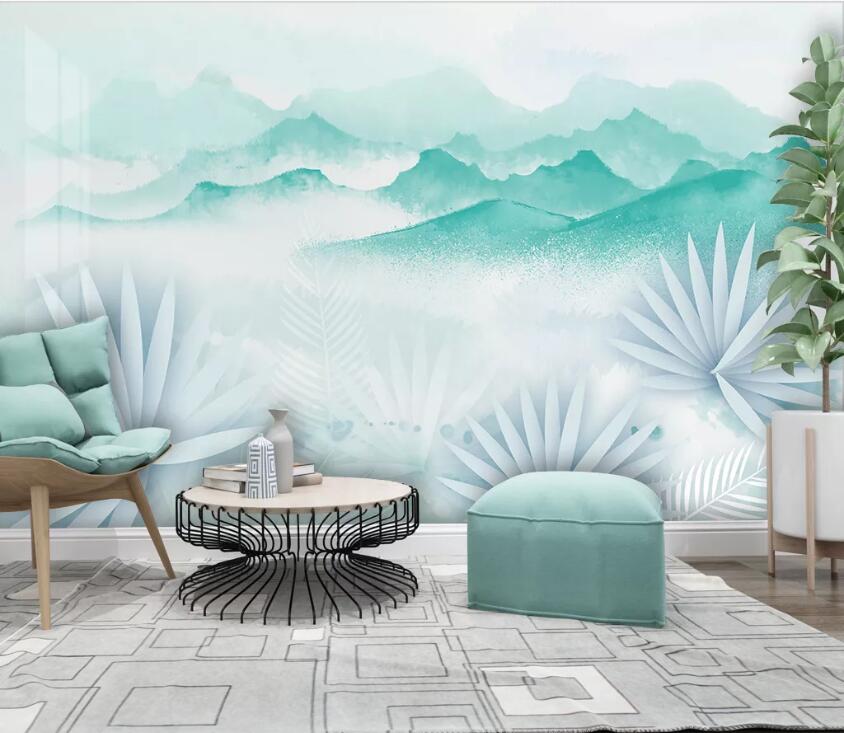 3D Green Valley WC94 Wall Murals Wallpaper AJ Wallpaper 2