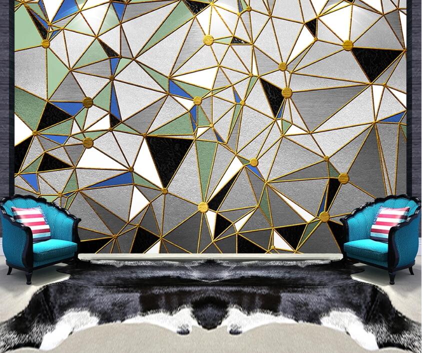 3D Color Geometry WC89 Wall Murals Wallpaper AJ Wallpaper 2