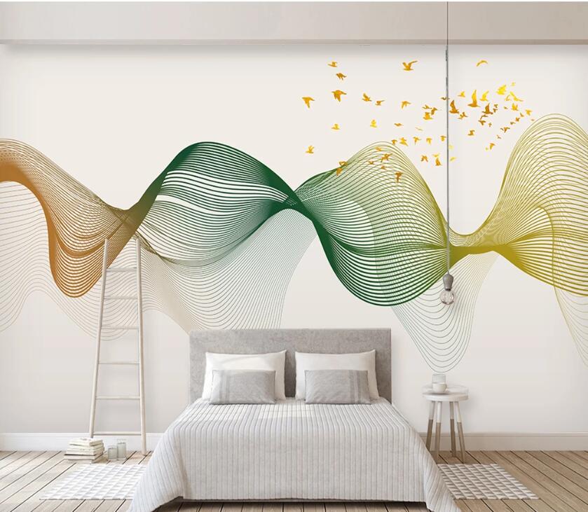 3D Color Wave WC79 Wall Murals Wallpaper AJ Wallpaper 2