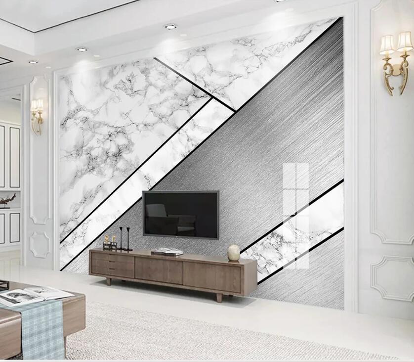 3D Black Lines WC72 Wall Murals Wallpaper AJ Wallpaper 2