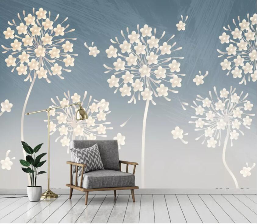 3D Dandelion Flower WC43 Wall Murals Wallpaper AJ Wallpaper 2