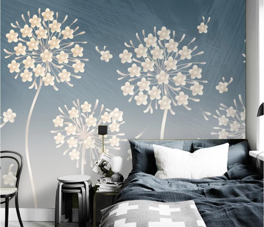 3D Dandelion Flower WC43 Wall Murals Wallpaper AJ Wallpaper 2