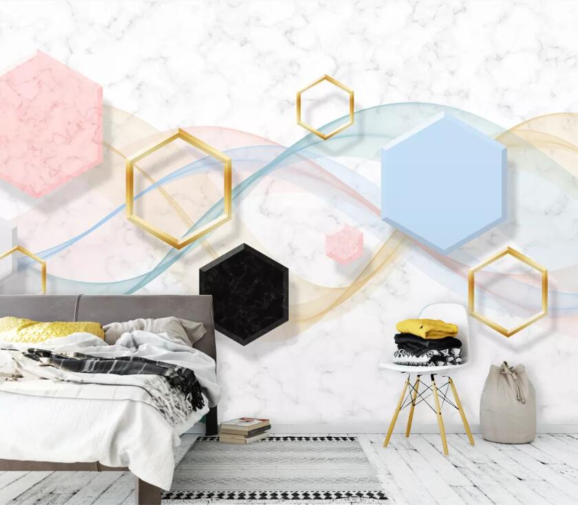 3D Colored Diamond WC34 Wall Murals Wallpaper AJ Wallpaper 2
