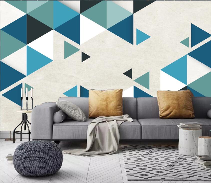 3D Color Geometry WC32 Wall Murals Wallpaper AJ Wallpaper 2
