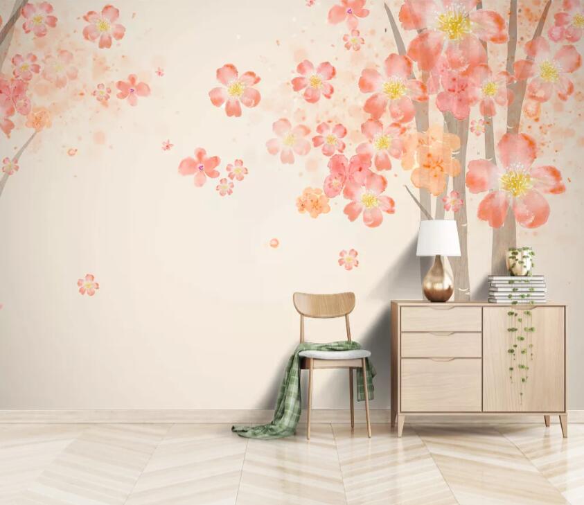 3D Graffiti Plum WC27 Wall Murals Wallpaper AJ Wallpaper 2