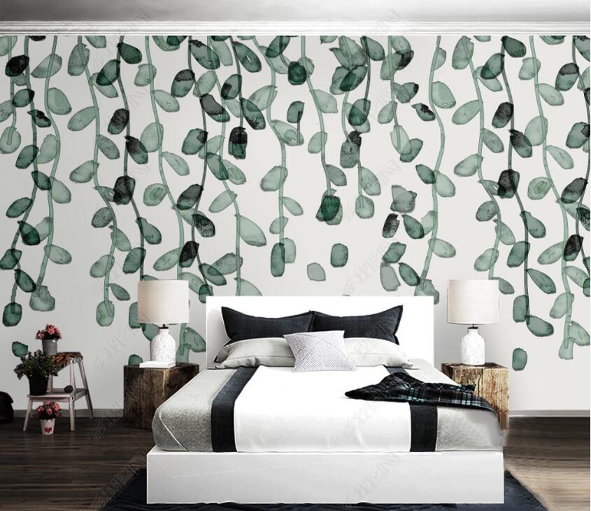 3D Cute Leaves WC17 Wall Murals Wallpaper AJ Wallpaper 2