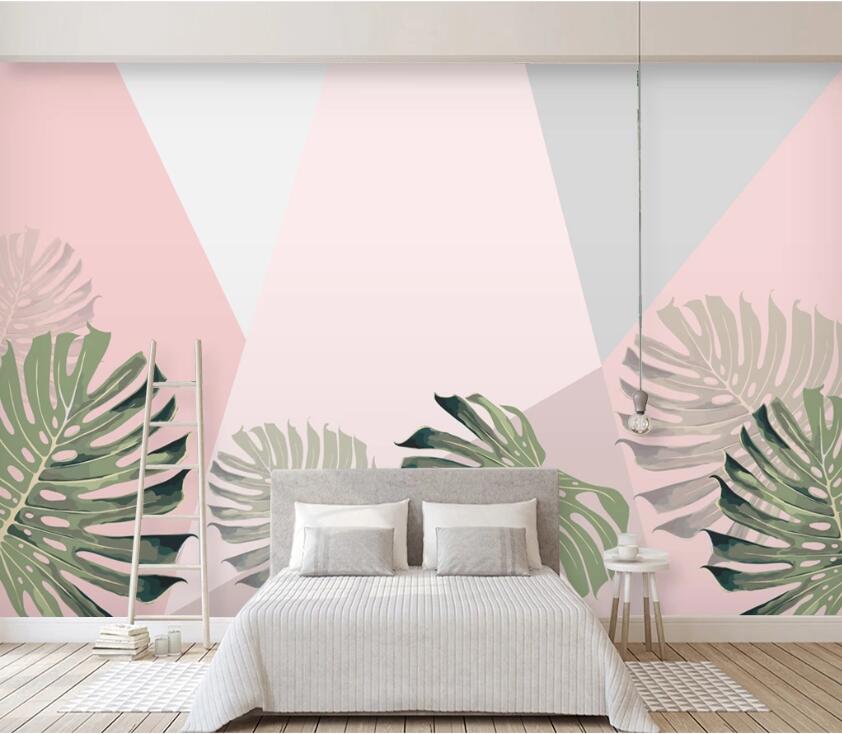 3D Geometric Plant WC06 Wall Murals Wallpaper AJ Wallpaper 2