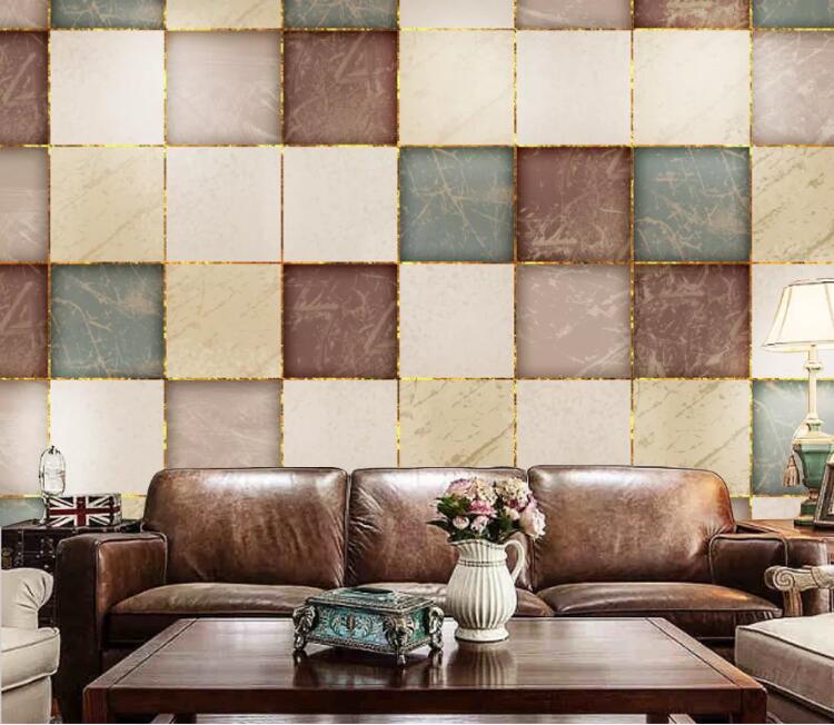 3D Colored Square WC02 Wall Murals Wallpaper AJ Wallpaper 2