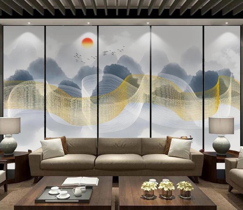 3D Color Wave WC83 Wall Murals Wallpaper AJ Wallpaper 2