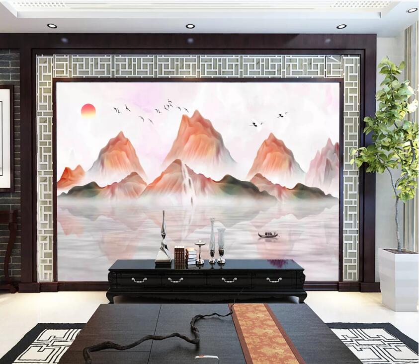 3D Red Valley WC12 Wall Murals Wallpaper AJ Wallpaper 2