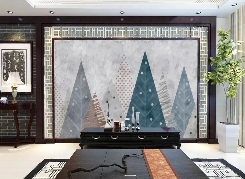 3D Colored Triangle WC91 Wall Murals Wallpaper AJ Wallpaper 2