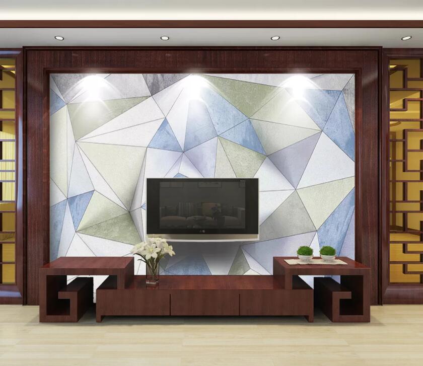 3D Colored Triangle WC83 Wall Murals Wallpaper AJ Wallpaper 2