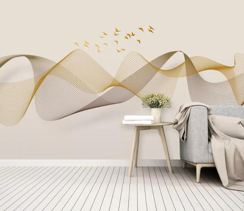 3D Color Wave WC56 Wall Murals Wallpaper AJ Wallpaper 2