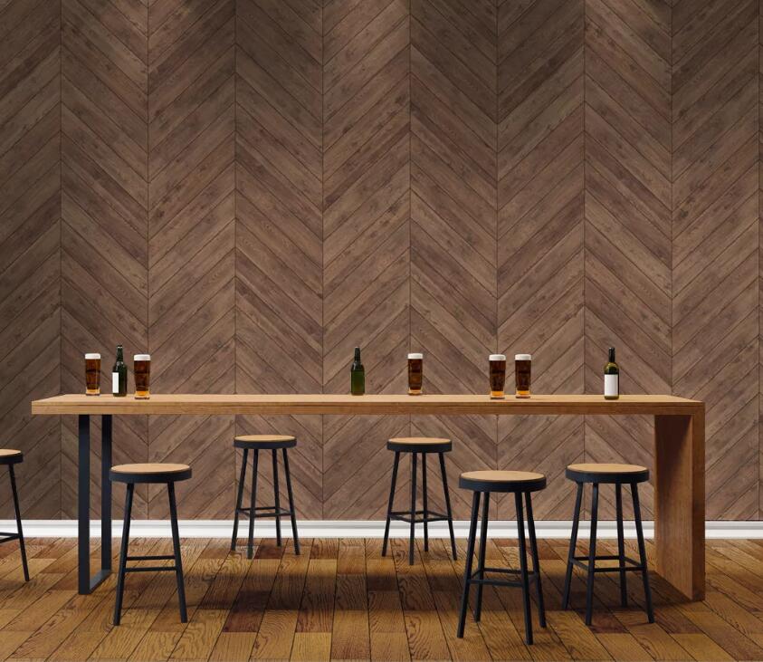 3D Brown Wood WC2616 Wall Murals