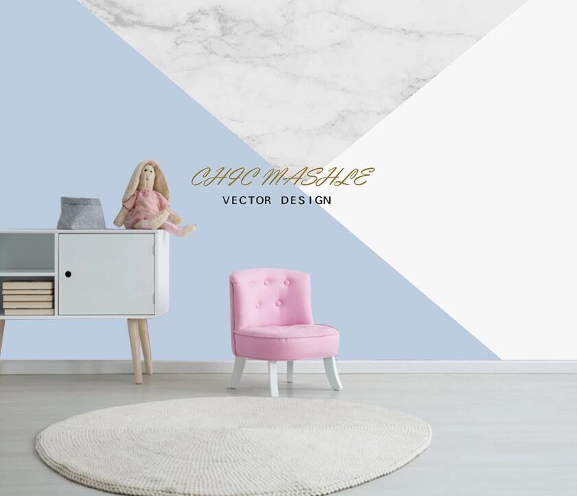 3D Blue English WC2584 Wall Murals