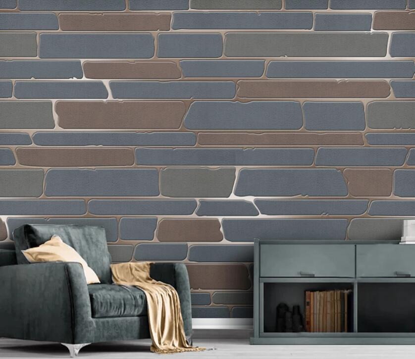 3D Green Brick WC2565 Wall Murals