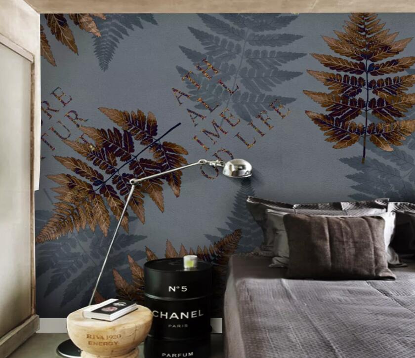 3D Leaves WC58 Wall Murals Wallpaper AJ Wallpaper 2
