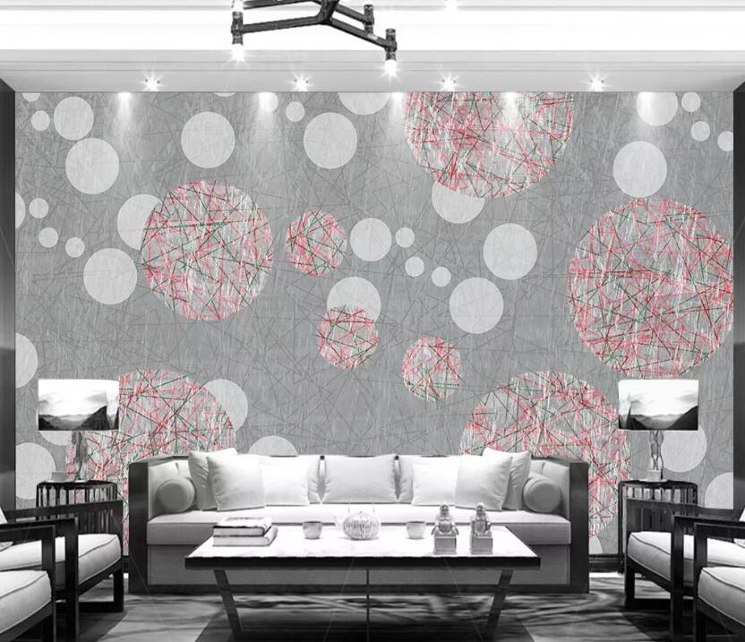 3D Colored Circle WC16 Wall Murals Wallpaper AJ Wallpaper 2