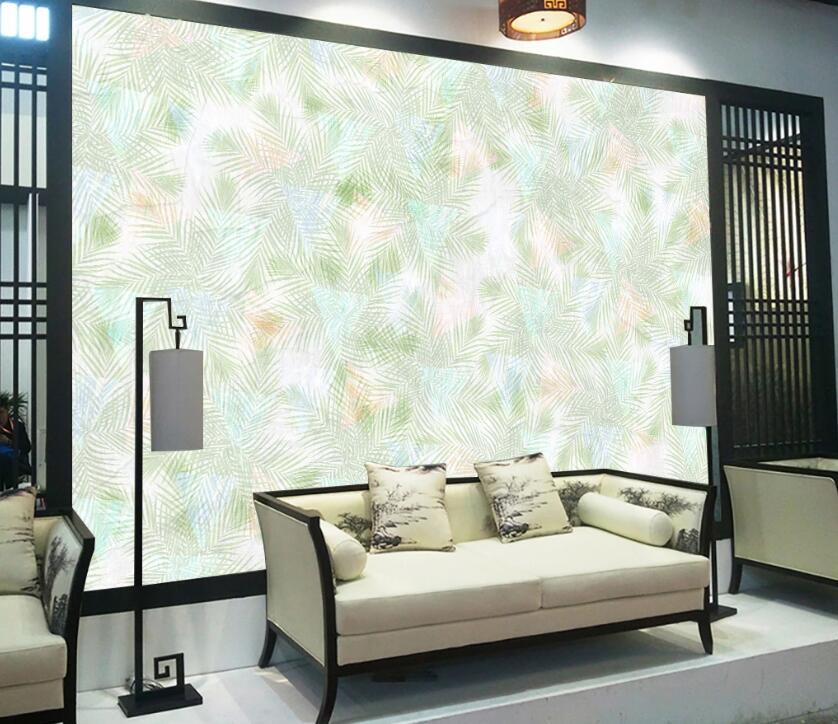 3D Green Branches WC91 Wall Murals Wallpaper AJ Wallpaper 2
