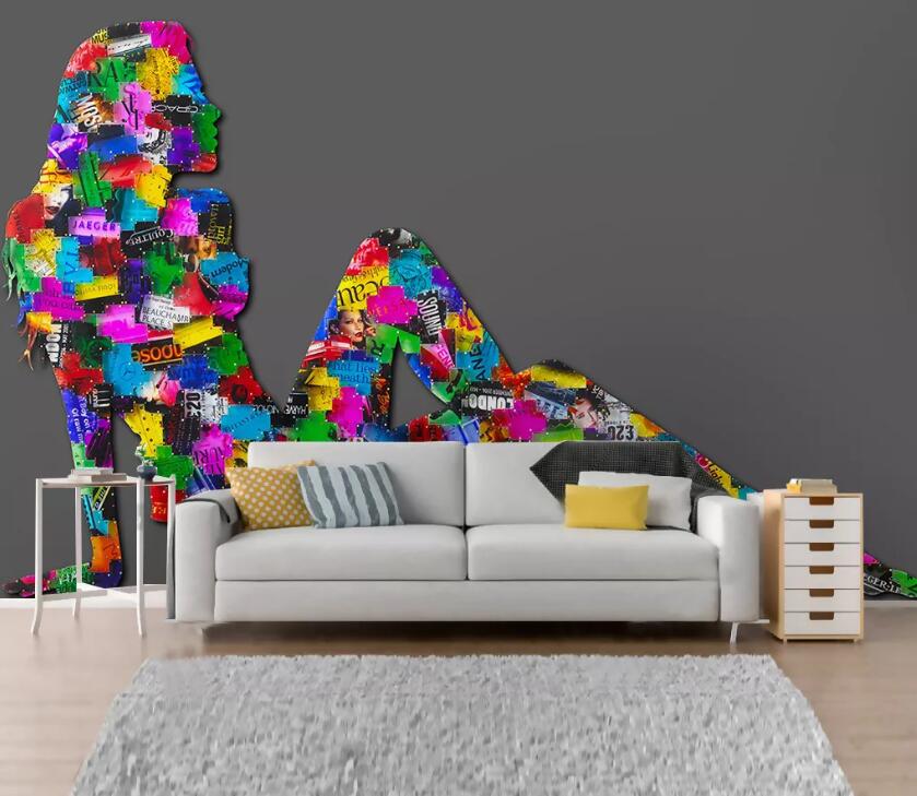 3D Color Patchwork WC79 Wall Murals Wallpaper AJ Wallpaper 2